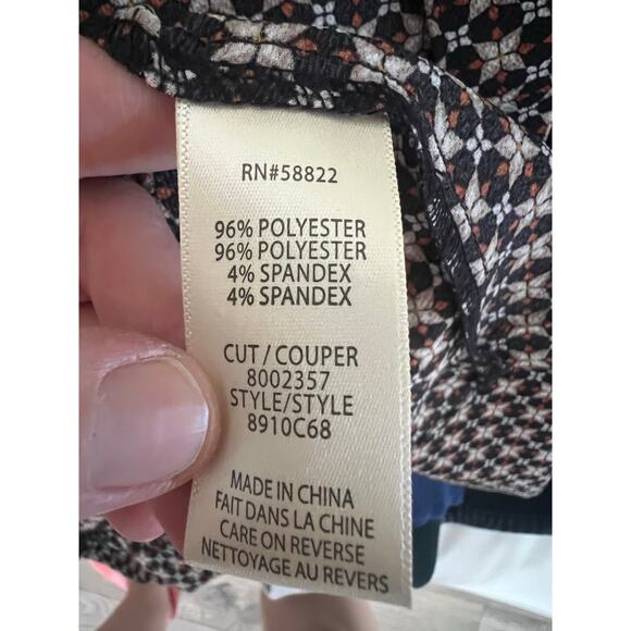 NWT Max Studio dress black white patterned layered long dress sz M w $148 tag - Picture 5 of 6